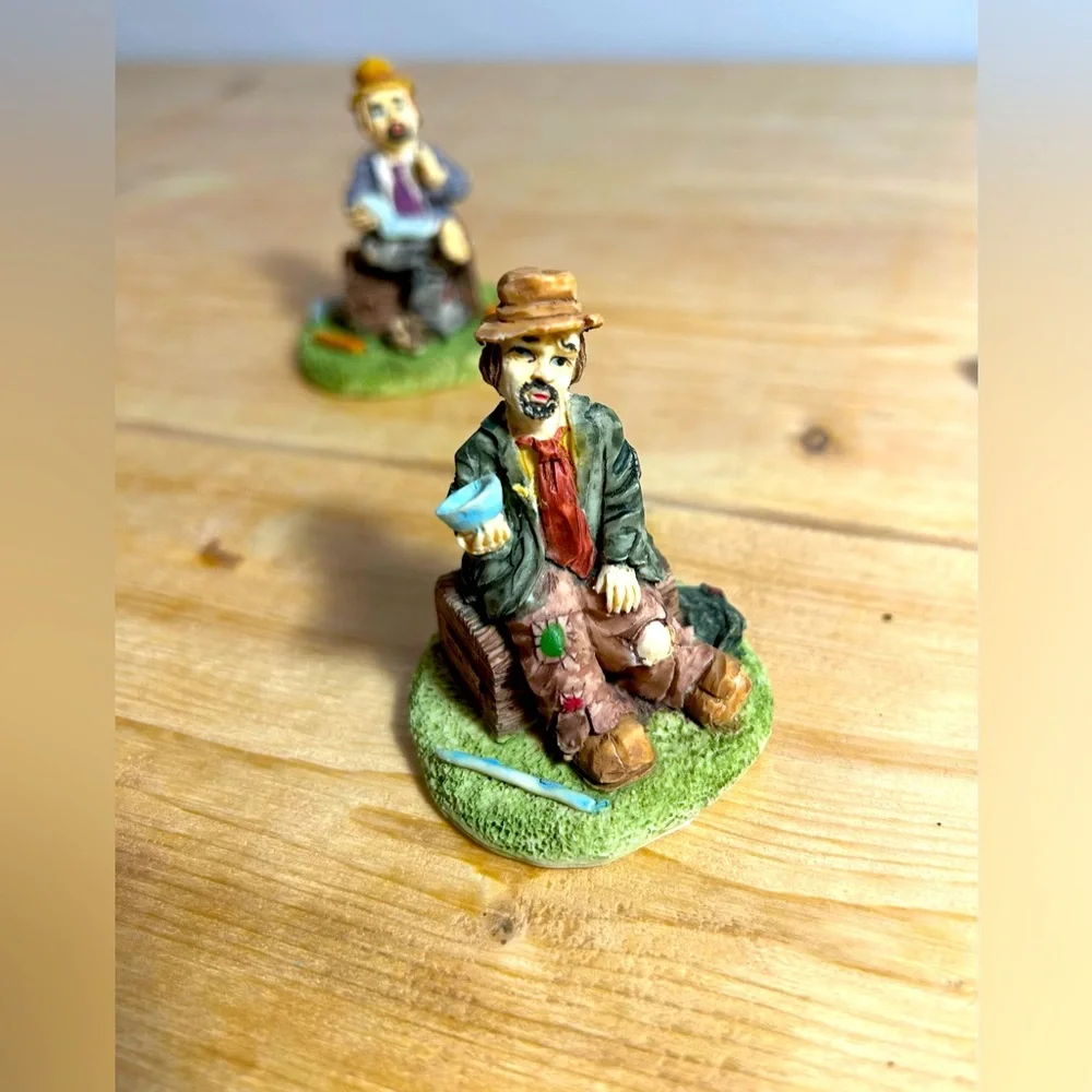 Vintage Hobo Miniature Figurine Set